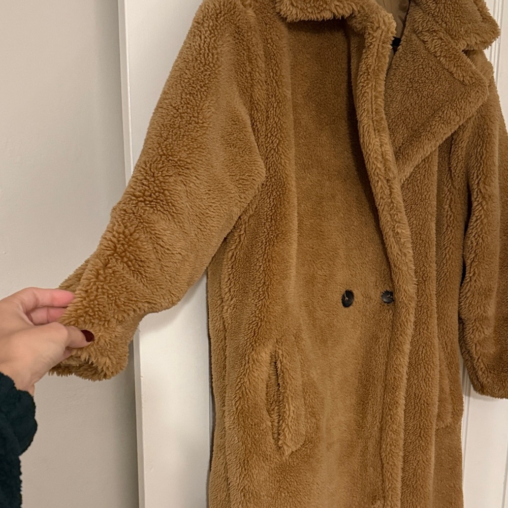 Boohoo Camel Teddy Jacket - Picture 3 of 5
